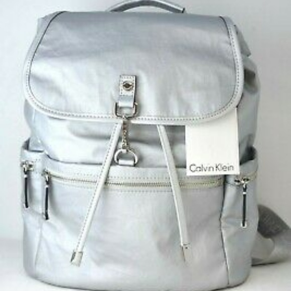 Calvin Klein Bags Calvin Klein Lianna Nylon Flap Over Backpack Poshmark